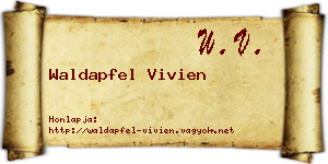 Waldapfel Vivien névjegykártya
